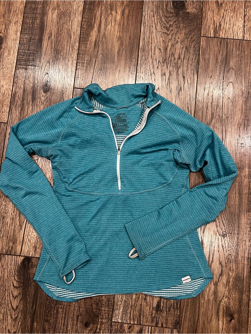 Patagonia Teal Half Zip Pullover